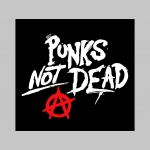 Punks not Dead čierne trenírky BOXER s tlačeným logom, top kvalita 95%bavlna 5%elastan